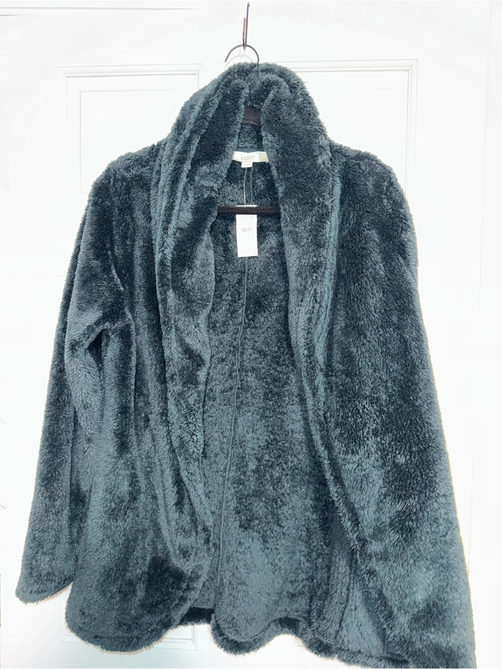 LOFT Plush Teddy Coatigan - Dark Teal